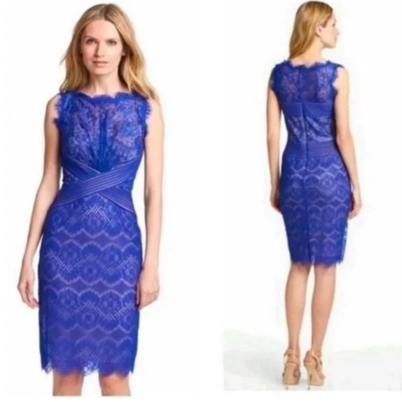 Tadashi Shoji Dresses & Skirts - Tadashi Shoji Blue Lace Dress